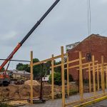 На тихой улочке в центре Гродно началось строительство