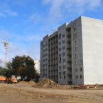 На улице Островского в Гродно возвели первый дом